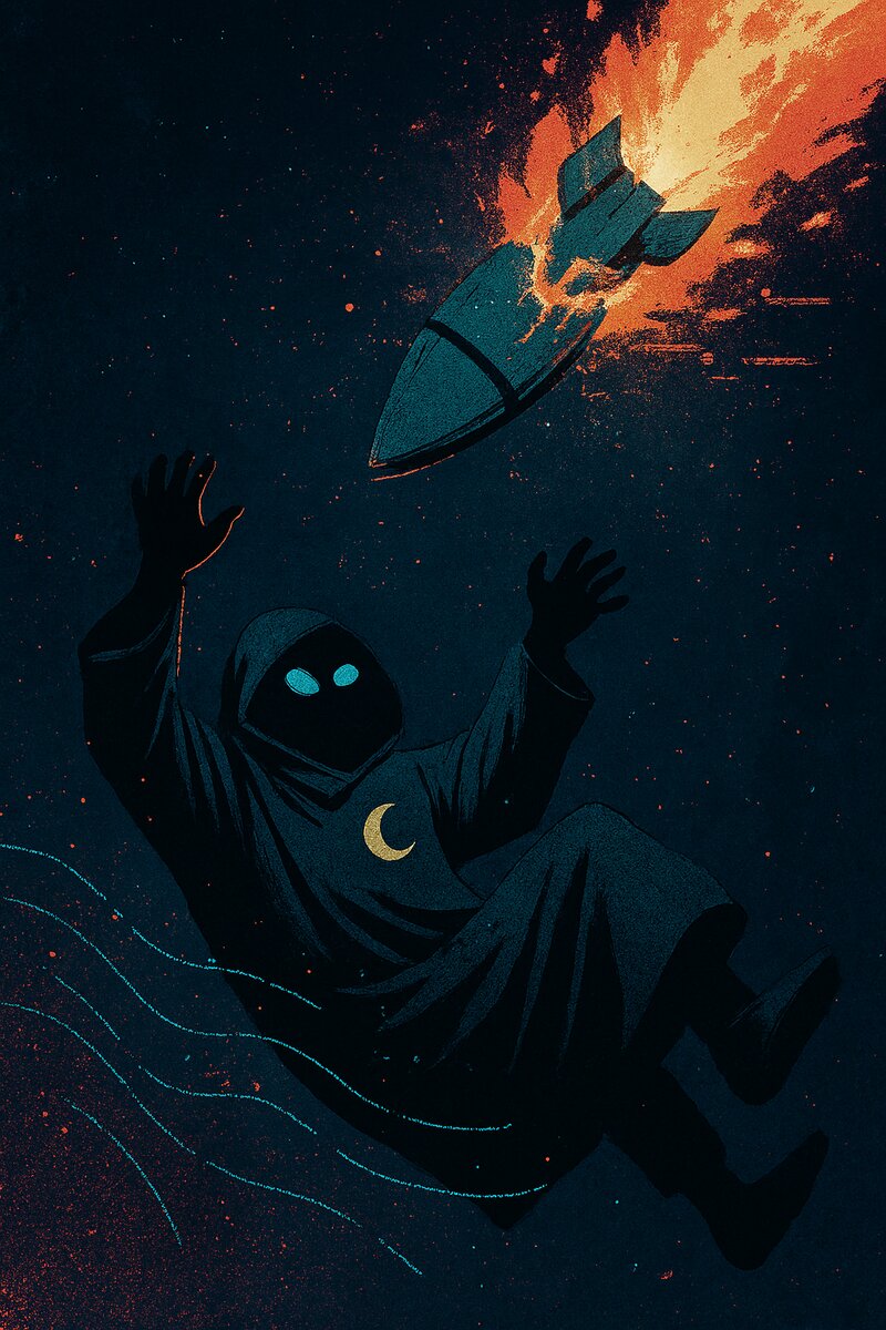 The Launch - Plummeting through layers of corrupted sky toward the Diamond Caverns